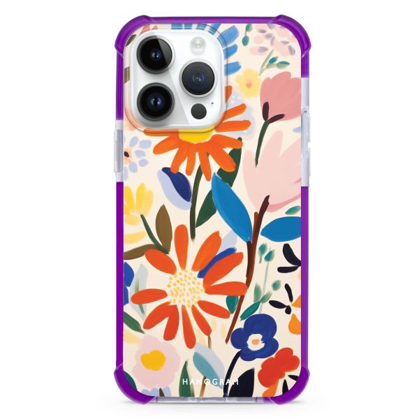 Bloom Brushwork iPhone 14 Pro Ultra Shockproof Case For Discount