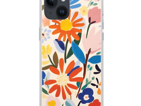 Bloom Brushwork iPhone 15 MagSafe Compatible Ultra Clear Case Online Sale