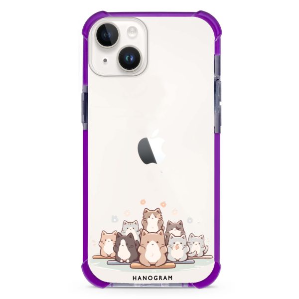 Zen Cat Calm iPhone 15 Ultra Shockproof Case For Sale