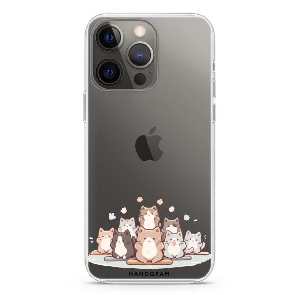 Zen Cat Calm iPhone 13 pro Max Ultra Clear Case Fashion