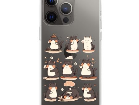 Zen Meowster iPhone 13 Pro Ultra Clear Case Hot on Sale