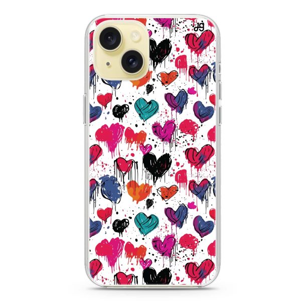 Bleeding Passion iPhone 15 Plus Ultra Clear Case Online Sale