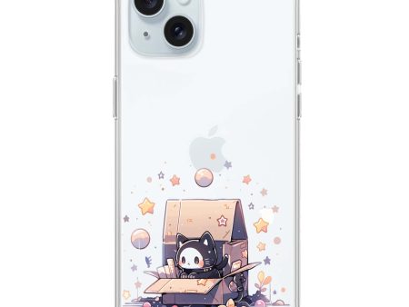 Starship Cat Pod iPhone 15 Ultra Clear Case Online Hot Sale