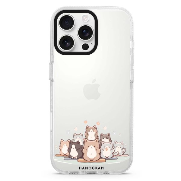 Zen Cat Calm iPhone 14 Pro Ultra Clear Case For Sale