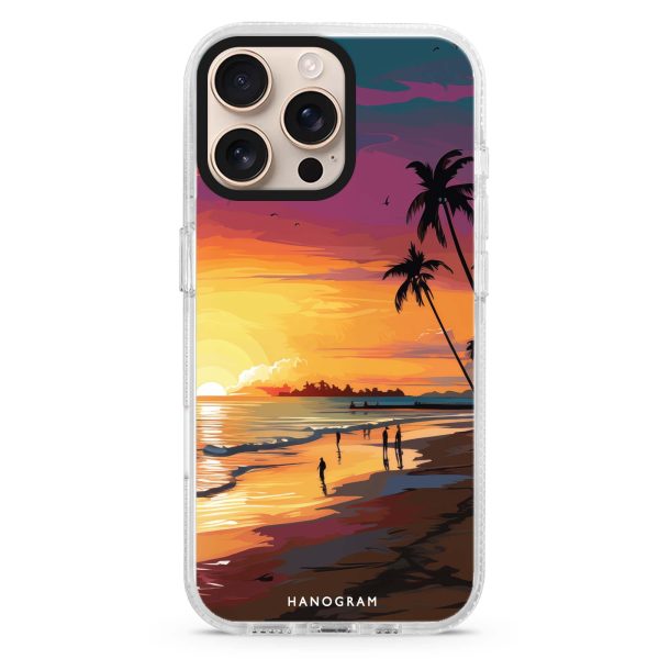 Sunset Glow iPhone 15 Pro Max Ultra Clear Case Hot on Sale