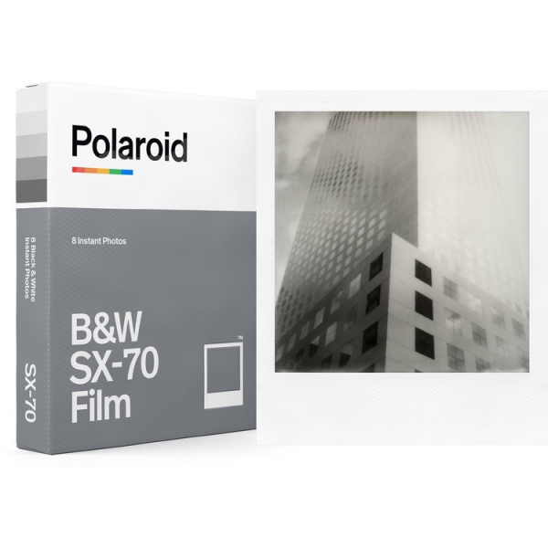 Polaroid Originals Black and White Film for SX-70 - 8 Exp. - White Frame Hot on Sale