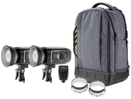 Westcott FJ400 Strobe 2-Light Backpack Kit with FJ-X3s Wireless Trigger for Sony Cameras For Discount