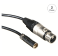 Blackmagic Design Set of 2 Mini XLR to XLR Audio Cables for Video Assist 4K (19.5 ) Online now